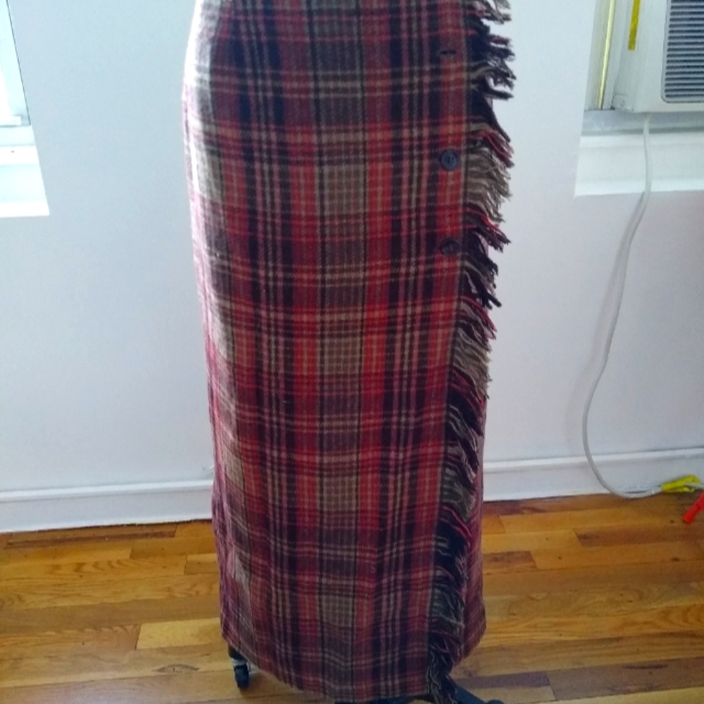 Vintage Wool blend Maxi Skirt